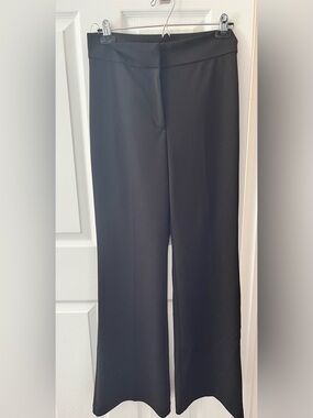 Dkny Black Wide-Leg Dress Pants